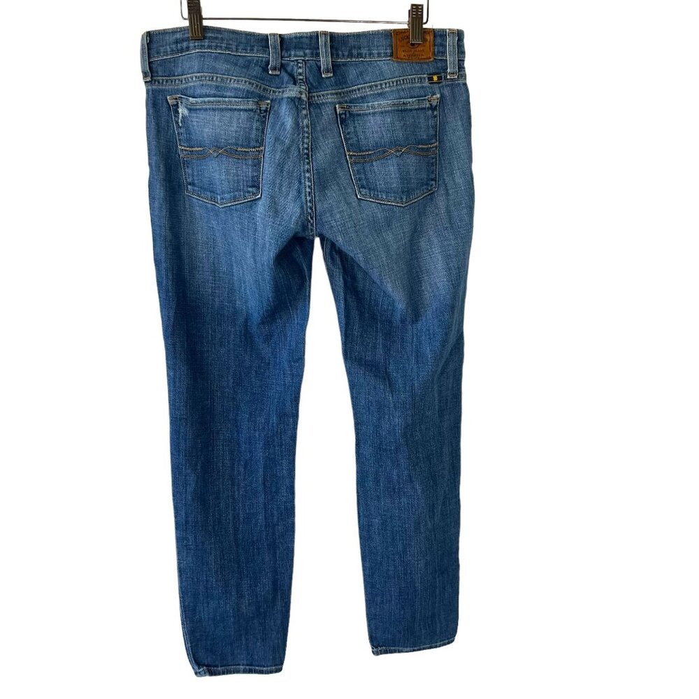 Lucky Brand Charlie Capri Distressed Medium Wash Medium Rise Skinny Jeans 8 - Picture 3 of 12